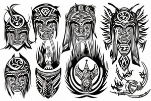 warrior tattoo idea