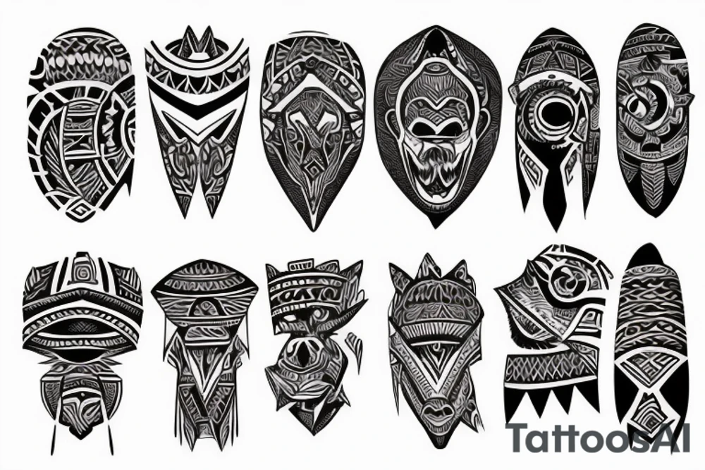 Tribal sleeve tattoo idea