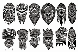 Tribal sleeve tattoo idea