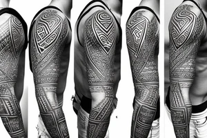Tribal sleeve tattoo idea