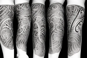 wood  sleeve tattoo tattoo idea