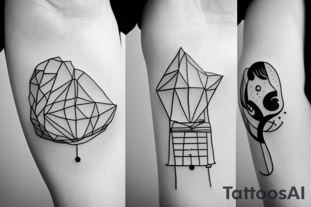 fine line swing set tattoo idea