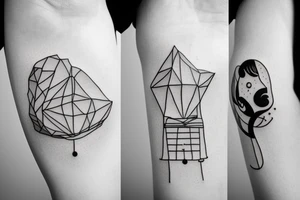 fine line swing set tattoo idea