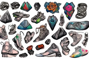 Rock climbing tattoo idea