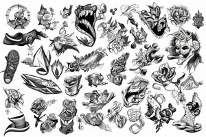 Climbing tattoo idea