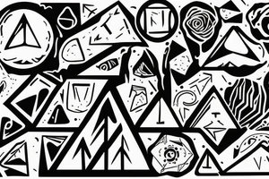 Overhung climbing tattoo idea
