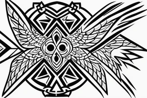 Geometric back tattoo cross





Geometric Back Christian Tattoo with Cross and wings tattoo idea