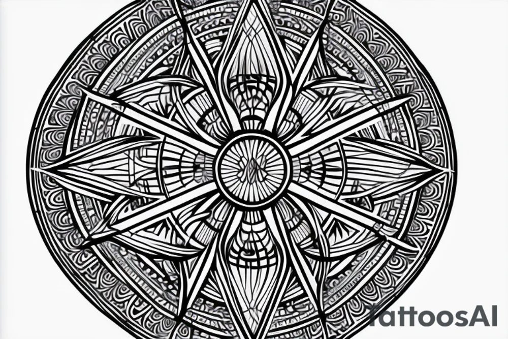 Geometric back tattoo cross
Back Tattoo Christian Sacred Geometry Mandala tattoo idea