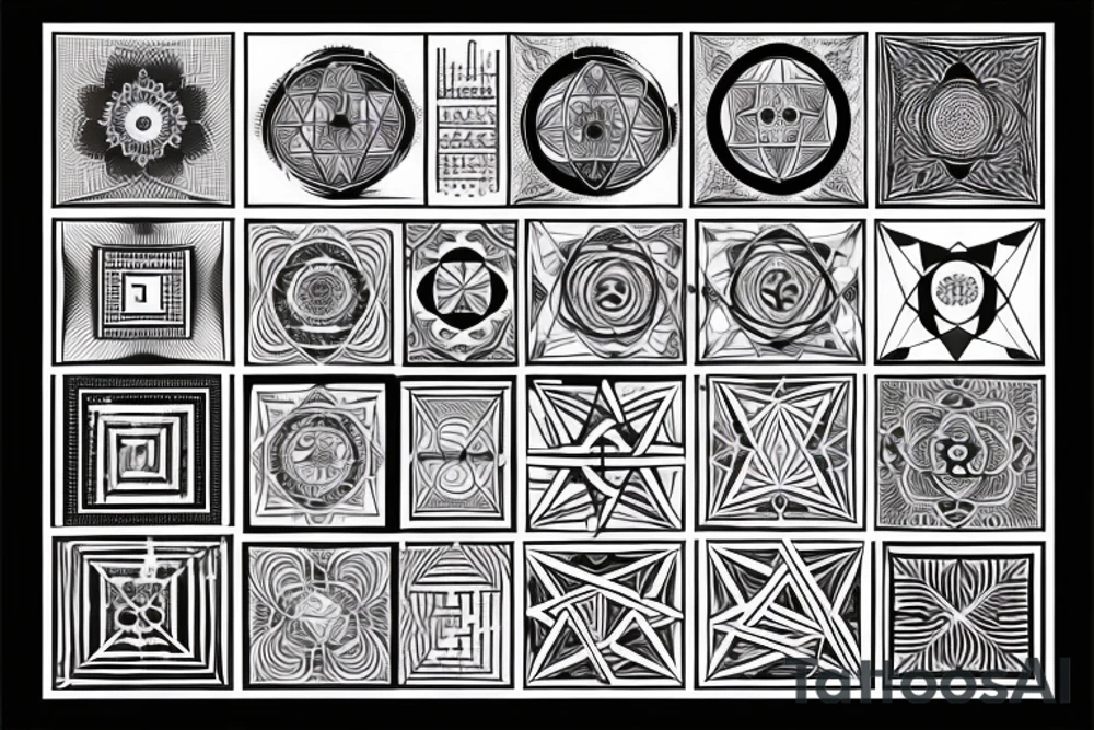 Geometric back tattoo cross
Back Tattoo Christian Sacred Geometry Mandala tattoo idea