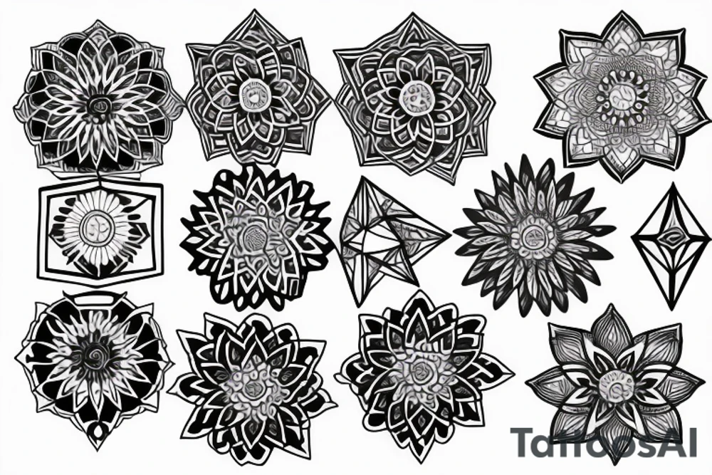 Tattoo Geometric Back Mandala tattoo idea