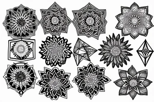 Tattoo Geometric Back Mandala tattoo idea