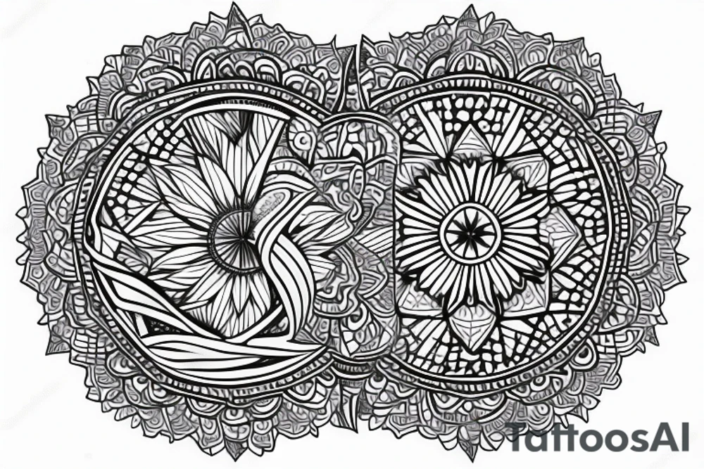Tattoo Geometric Back Mandala tattoo idea