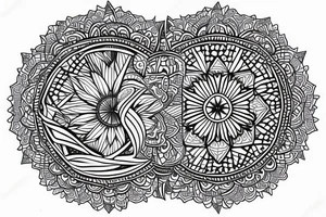 Tattoo Geometric Back Mandala tattoo idea