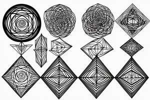 Geometric Back Tattoo, Sacred Geometry, Christian tattoo idea
