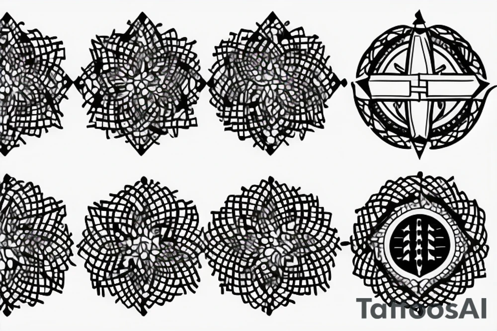 Christian Crosses, Geometric, Circle of Life, Back Tattoo tattoo idea