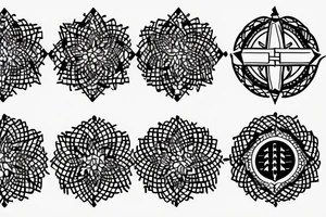Christian Crosses, Geometric, Circle of Life, Back Tattoo tattoo idea