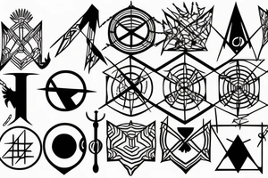 Christian Crosses, Geometric, Back Tattoo tattoo idea