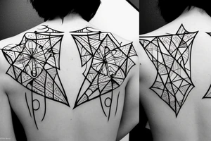 Christian Crosses, Geometric, Back Tattoo tattoo idea