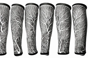 Arm sleeve tree of life tattoo idea
