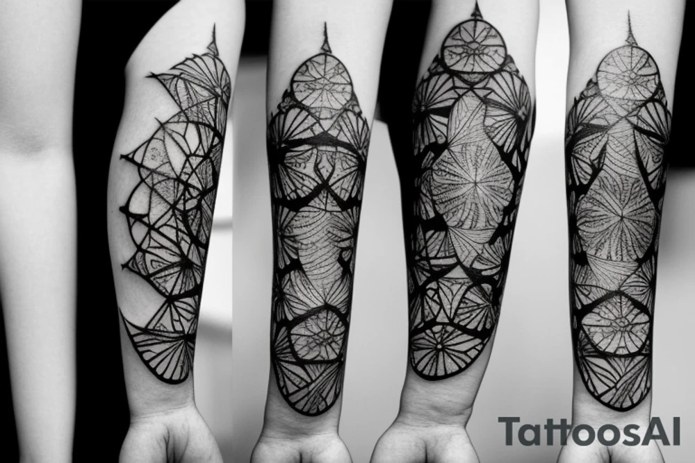 Aries constellation flower tattoo idea