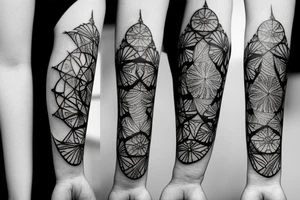 Aries constellation flower tattoo idea