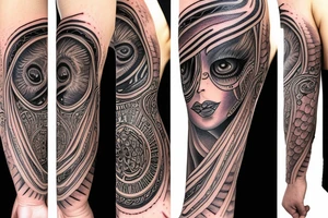 Third eye sleeve tattoo idea