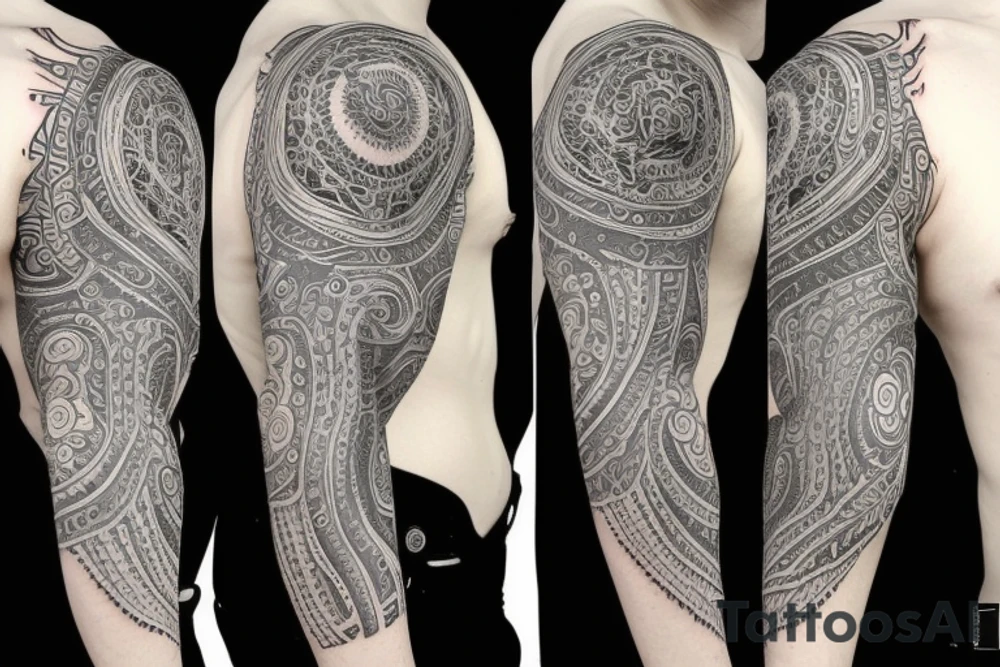 Third eye sleeve tattoo idea