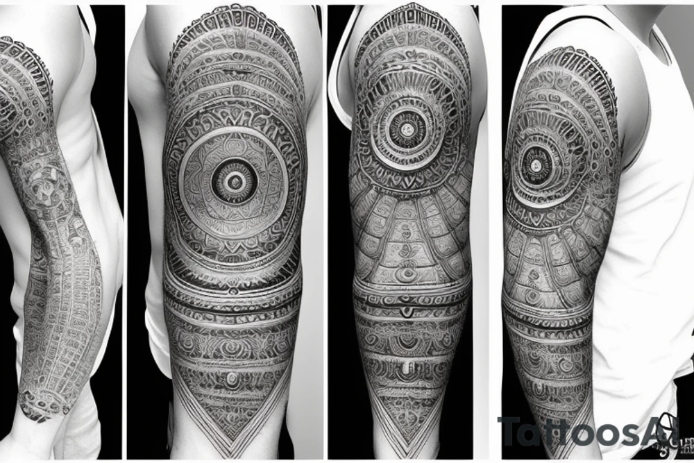 Third eye sleeve tattoo idea