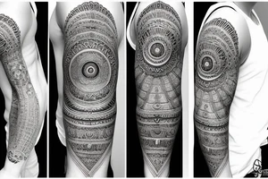 Third eye sleeve tattoo idea