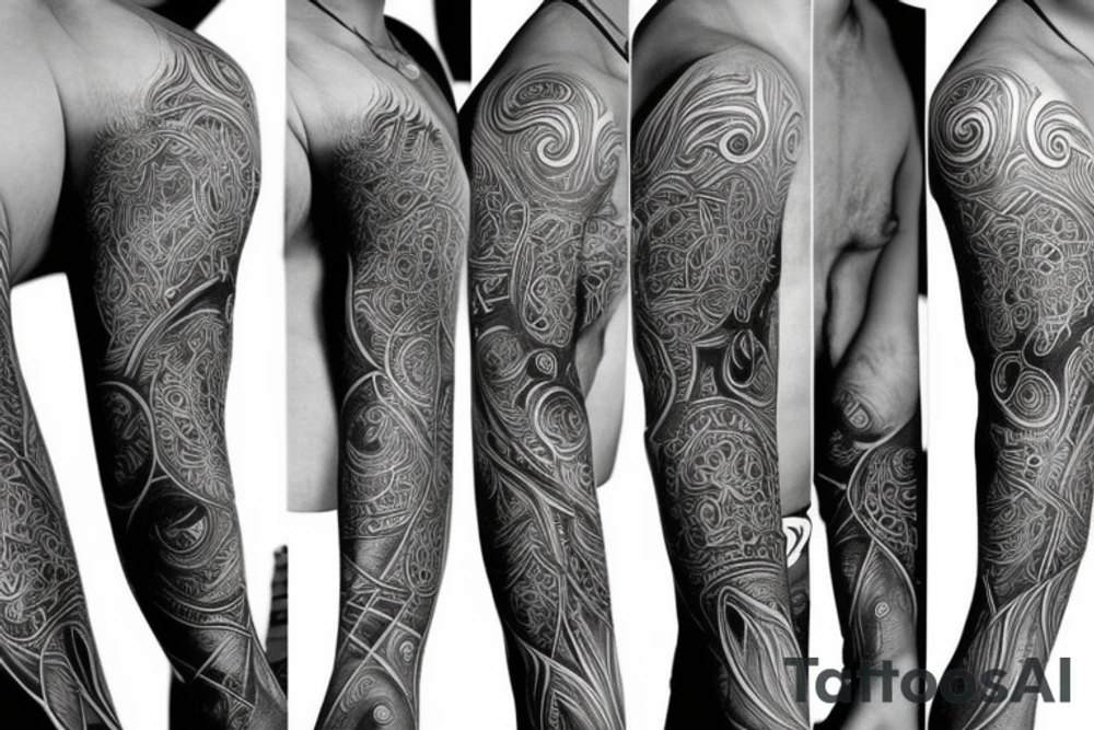 Third eye sleeve tattoo idea