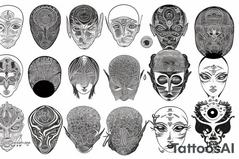 Third eye sleeve tattoo idea