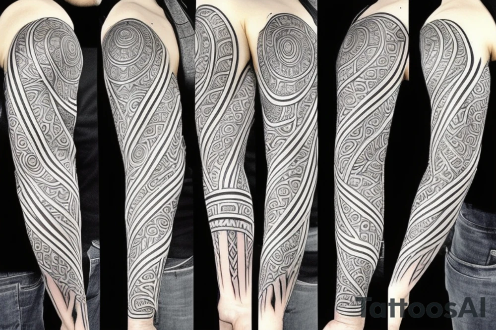 Third eye sleeve tattoo idea