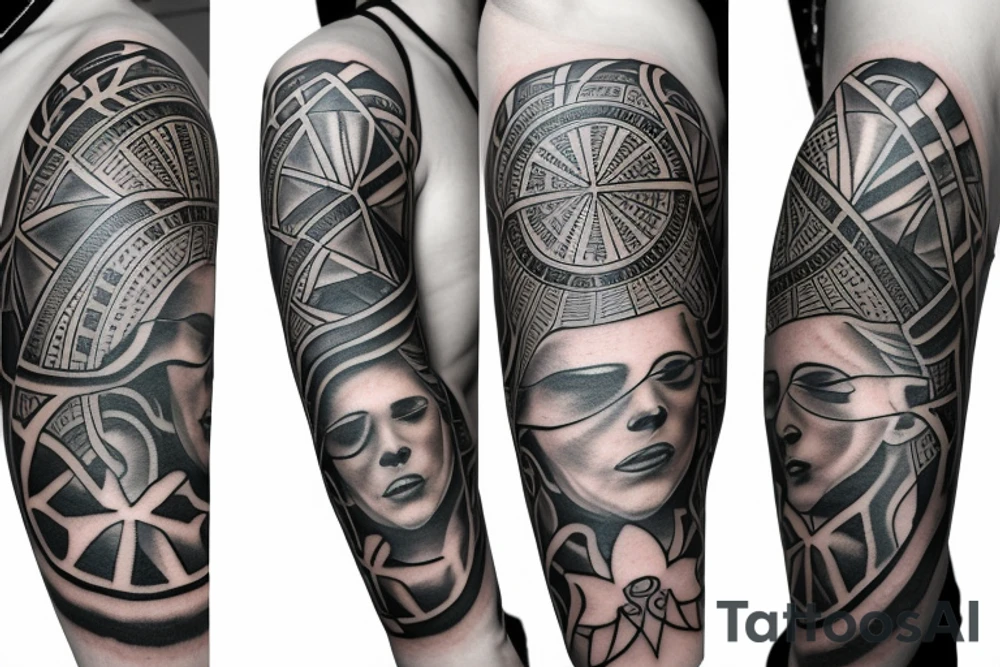 Third eye sleeve tattoo idea