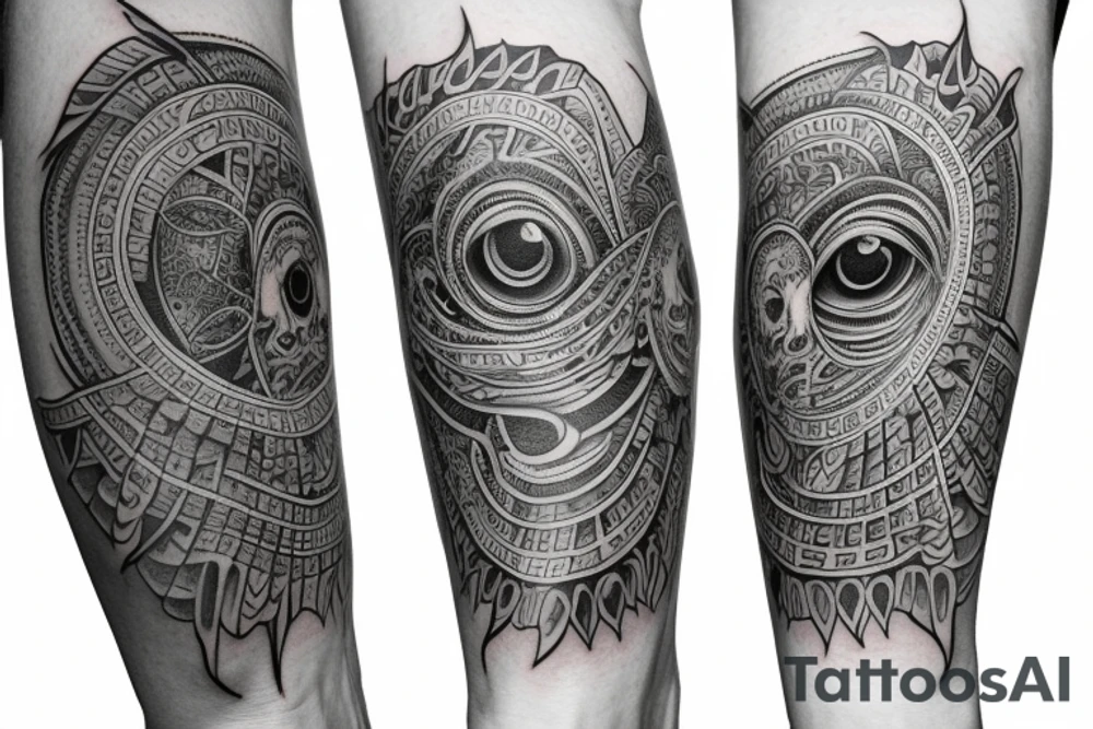 Third eye sleeve tattoo idea