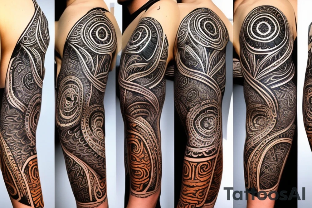 Third eye sleeve tattoo idea