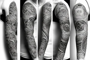 Third eye sleeve tattoo idea