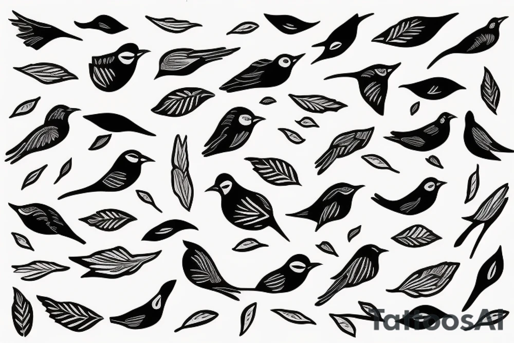 How it must feel to be a bird sleeve tattoo idea