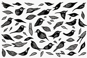 How it must feel to be a bird sleeve tattoo idea