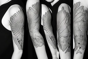 Cardinal sleeve tattoo idea