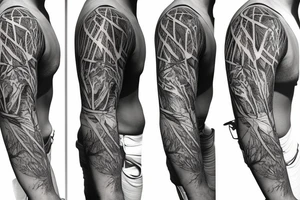 Dead forest sleeve tattoo idea