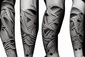 Depression arm sleeve tattoo idea
