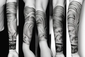 Depression arm sleeve tattoo idea