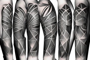 Bird flying over ocean arm sleeve tattoo idea