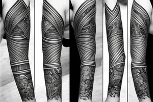 Death arm sleeve tattoo idea