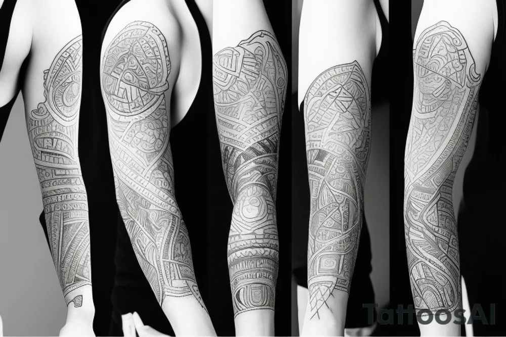 Recovery arm sleeve tattoo idea