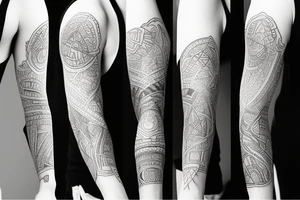Recovery arm sleeve tattoo idea