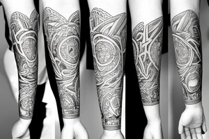 Recovery arm sleeve tattoo idea