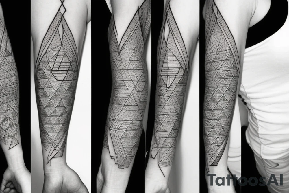 Triangle sleeve tattoo idea