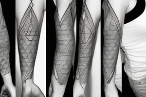 Triangle sleeve tattoo idea