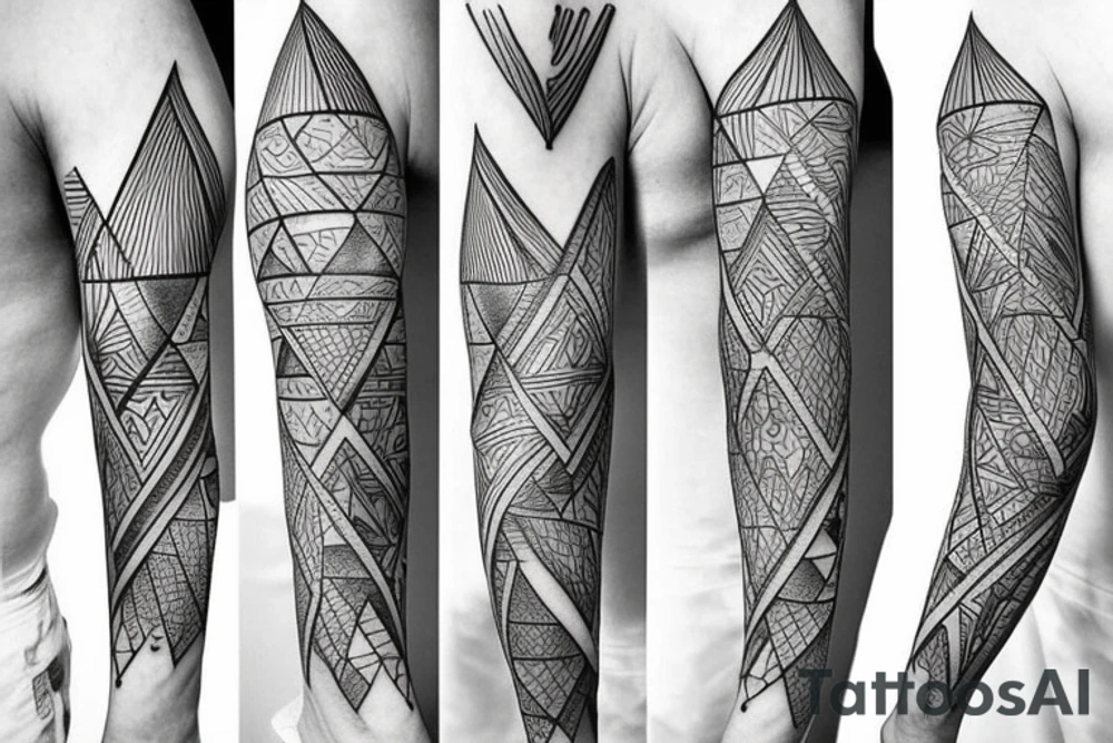 Triangle sleeve tattoo idea